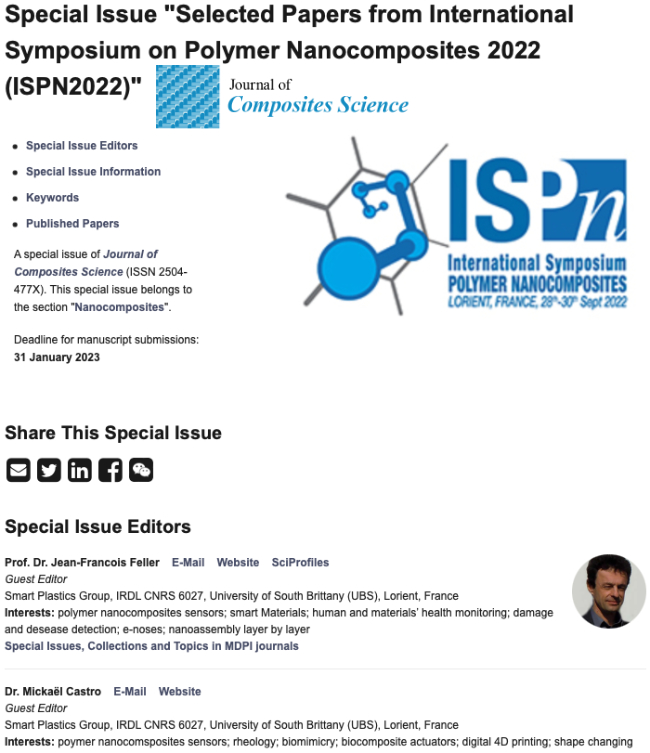 Special Issue MDPI ISPN 2022